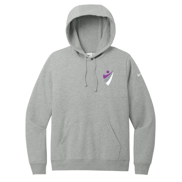 Nike Women's Club Fleece Sleeve Swoosh Pullover Hoodie Thumbnail