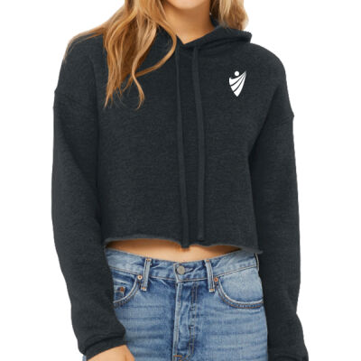 Women's Sponge Fleece Cropped Fleece Hoodie Thumbnail