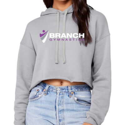 Women's Sponge Fleece Cropped Fleece Hoodie Thumbnail