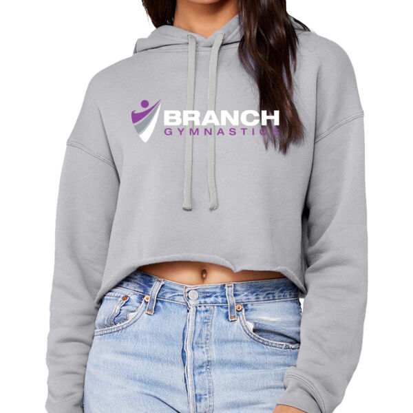 Women's Sponge Fleece Cropped Fleece Hoodie Thumbnail