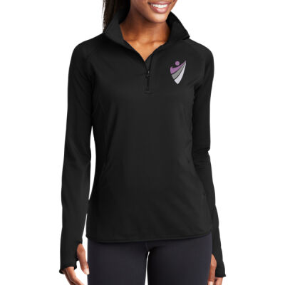 Sport-Tek® Women's Sport-Wick® Stretch 1/4-Zip Pullover Thumbnail